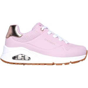 Skechers uno gen1 shimmer away in de kleur roze.