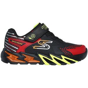 Skechers Flex-Glow Bolt, sportschoenen voor kinderen, Zwart/Rood, 34 EU