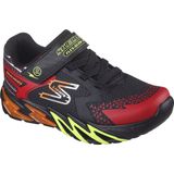 Skechers Flex-glow Bolt uniseks-kind Sportschoenen,Black Synthetic/Textile/Red, Orange, & Ye,27.5 EU
