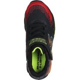 Skechers Flex-glow Bolt uniseks-kind Sportschoenen,Black Synthetic/Textile/Red, Orange, & Ye,27.5 EU