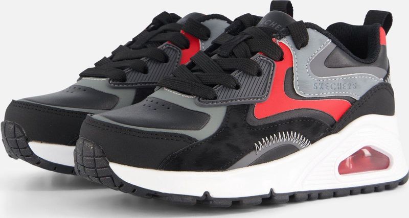 Skechers Solvano Sneakers voor heren, zwart, 7,5 UK, Zwart, 41.5 EU