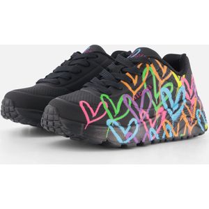 Skechers - Uno Lite - Sneakers - Zwart - Synthetisch