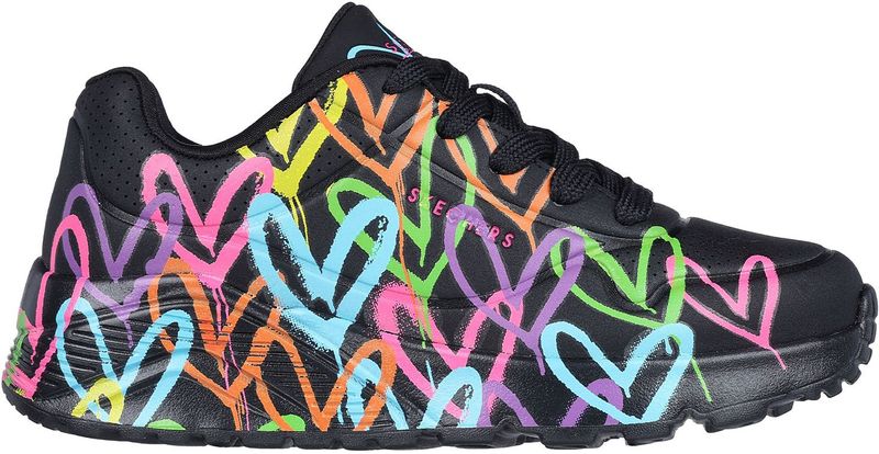 Skechers Uno Lite Sneakers zwart Synthetisch - Dames - Maat 35