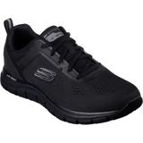 Skechers Track Broader Sneakers voor heren, Blauwe Mesh Pu Zwarte Trim, 39.5 EU