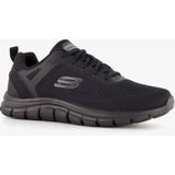 Skechers Track Broader Sneakers voor heren, Blauwe Mesh Pu Zwarte Trim, 39.5 EU