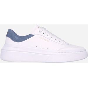 Skechers Dames Cordova Classic beste gedrag, witte Duraleather/blauwe trim, 7 UK, Witte Duraleather Blauwe Trim, 40 EU