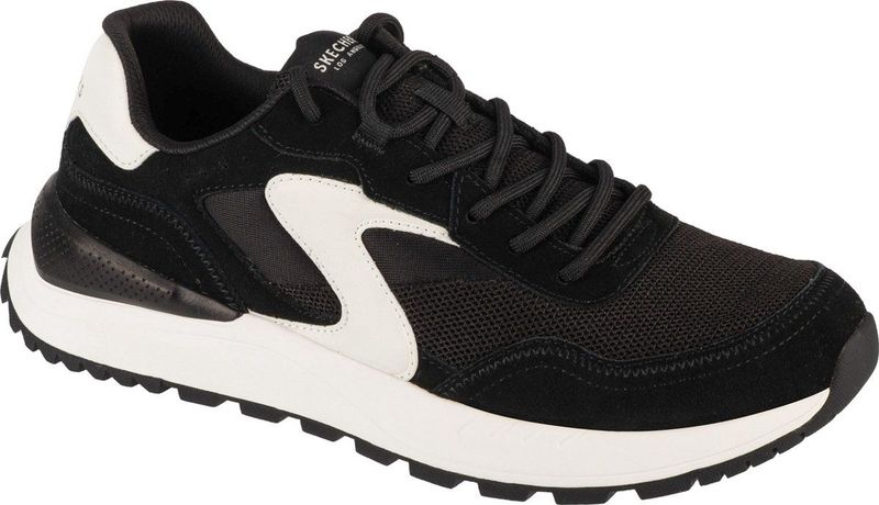 Skechers Fury - Fury Lace Low 183265-BKW Mannen Zwart Sneakers