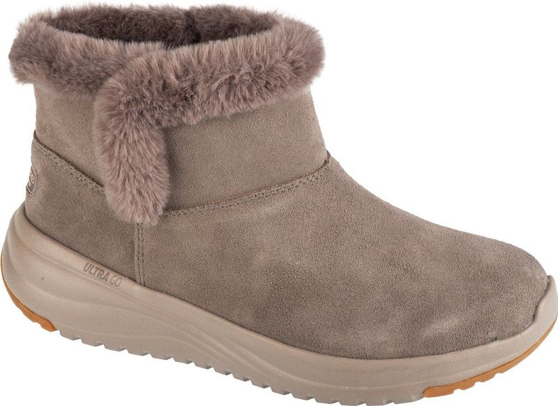 Winterlaarzen - Taupe - Veterschoenen - Warm Voering - Sleehak