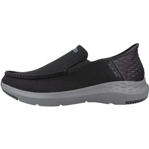 Skechers Heren Parson RALVEN Slip-On, Zwart Mesh, 8 UK, Zwart gaas, 42 EU