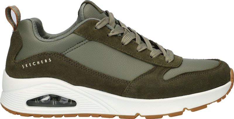 Skechers - Uno Stacre - Heren Sneakers - Olijfgroen