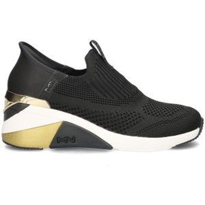 Skechers Dames A-Wedge-Crecent Sneakers, zwart, 36 EU