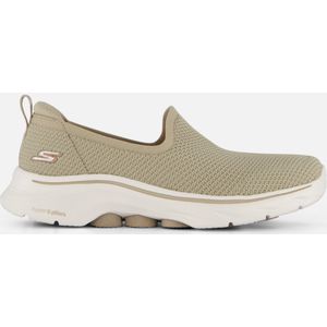 Skechers - GO Walk 7 Ivy - Gymschoenen - Taupe - Atletische Gebreide Slip Op