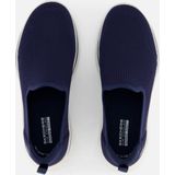 Skechers Go Walk 7 Ivy Low-Top Sneaker voor dames, Navy Textiel Wit Trim, 35 EU