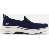 Skechers Go Walk 7 Ivy Low-Top Sneaker voor dames, Navy Textiel Wit Trim, 35 EU