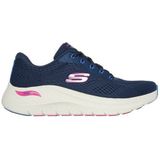 Skechers Arch Fit 2.0 - Big League Dames Sneakers - Donkerblauw/Multicolour - Maat 37