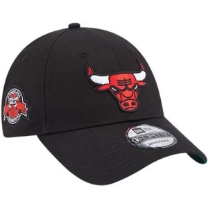 New Era Team Side Patch 9forty Chicago Bulls Cap Zwart  Man
