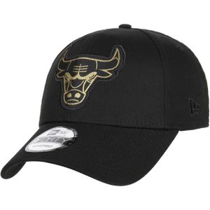 New Era Metallic Badge 9forty Chicago Bulls Cap Zwart  Man