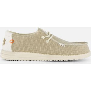 HEYDUDE Wally Braided Instappers wit Canvas - Maat 48