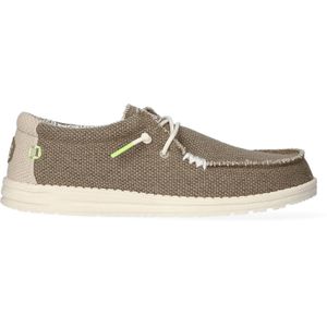 HEYDUDE Wally Braided heren mocassin - Kaki - Maat 40