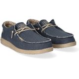 HEYDUDE Wally Braided Sneakers blauw Canvas - Heren - Maat 40