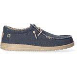 HEYDUDE Wally Braided Sneakers blauw Canvas - Heren - Maat 40