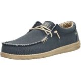 HEYDUDE Wally Braided Sneakers blauw Canvas - Heren