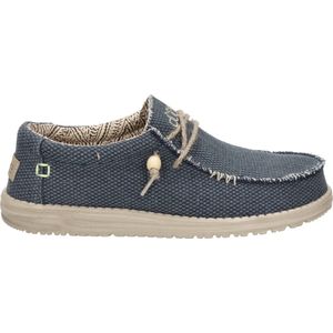 HEYDUDE Wally Braided Sneakers blauw Canvas - Heren