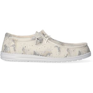 HEYDUDE Wally Camouflage Heren Instappers Greyscale Desert Camo