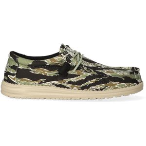 HEYDUDE Wally Camouflage Heren Instappers Tiger Stripe Camo