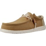 HEYDUDE Wally Linen Natural Heren Instappers Ocra