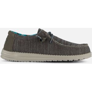 HEYDUDE Wally Sox Instappers grijs Canvas - Maat 42