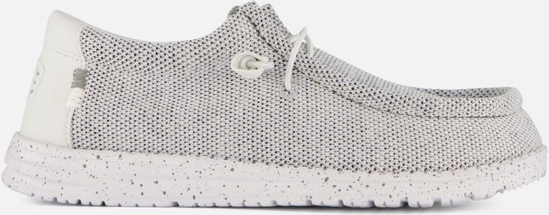 HEYDUDE Wally Sox Instappers - Grijs - Canvas - Rubber Zool - Uitneembaar Voetbed