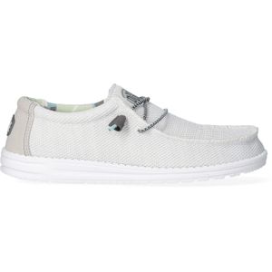 HEYDUDE Wally Sox Triple Needle Heren Instappers Star White