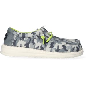 Hey Dude Wally Youth Camodino, Moc Toe Schoenen voor jongens, Blauw