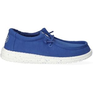 HEYDUDE Wally Youth Slub Canvas Jongens Instappers True Blue