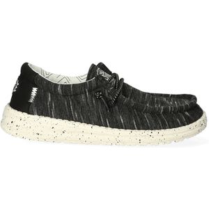 Hey Dude Wally Youth Stretch Moccasin, zwart, 33 EU, zwart, 33 EU