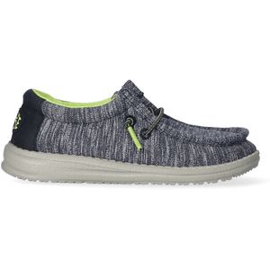 Hey Dude Wally Jeugdschoenen voor jongens, Donkerblauw, 1 Little Kid