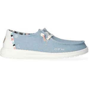 HEYDUDE Wendy Boho Instappers blauw Canvas - Dames - Maat 37