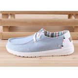 HEYDUDE Wendy Boho Instappers - Wit - Canvas - Rubber Zool - Dames