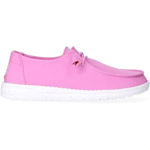 HEYDUDE - Wendy Slub Canvas Dames Instappers Violet - Maat 37