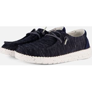 HEYDUDE Wendy Instappers blauw Canvas - Dames