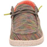 HEYDUDE Wendy Sox Instappers groen Canvas