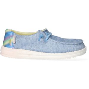 Hey Dude Wendy Youth Moccasin, Sparkle Denim, 32 EU, Sparkle Denim, 32 EU