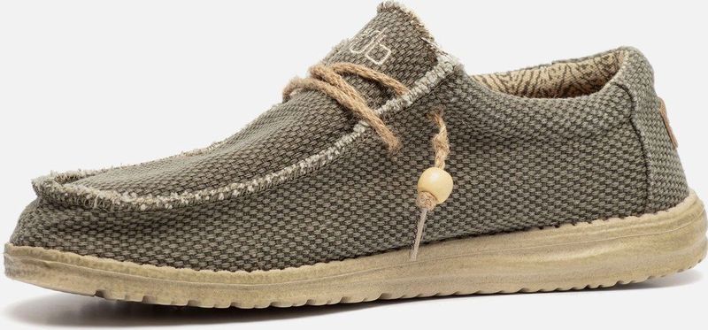 Hey Dude - Wally Braided - Instappers - Grijs - Geweven Bovenkant