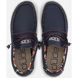 HEYDUDE Wally SOX Instappers - Blauw - Canvas - Flexibel en Wasbaar