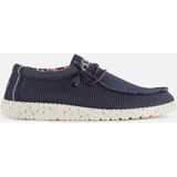 HEYDUDE Wally SOX Instappers - Blauw - Canvas - Flexibel en Wasbaar