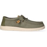 HEYDUDE Wally Corduroy Heren Instappers Olive