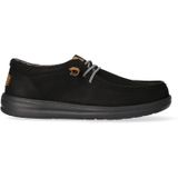 Hey Dude Wally Grip Craft Leather Zwart Instappers Heren
