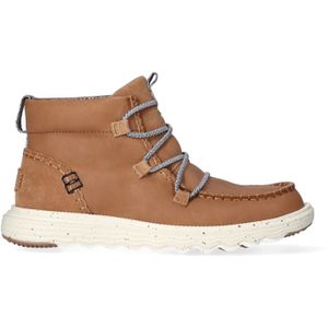 HEYDUDE - Reyes Leather - Dames Boots - Tobacco Brown - Suèdeleer