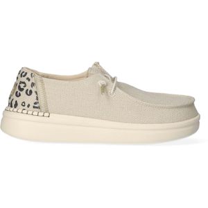 HEYDUDE Instappers Dames  Beige Canvas